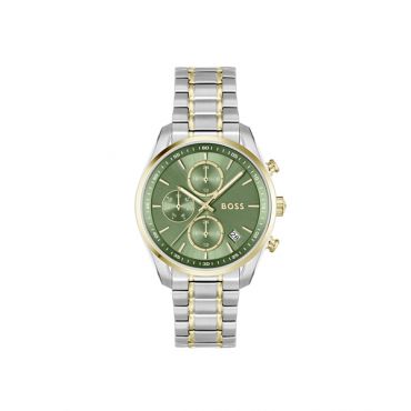 Boss Grand Tour Green & Gold Watch