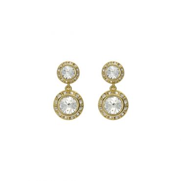 Ted Baker Gold Sollia Solitaire Sparkle Halo Drop Earrings - Gold