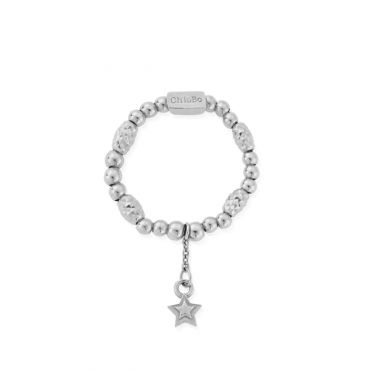 ChloBo Silver Radiant Essence Star Small Ring - Small