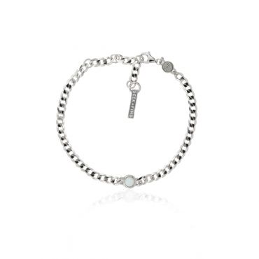 Seek + Find Purpose Silver Opal Bracelet - Silver