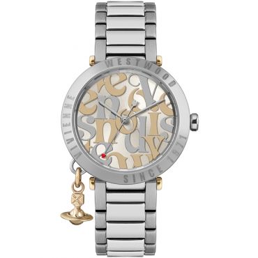 Vivienne Westwood Silver Logo Monogram Orb Bracelet Watch - Silver