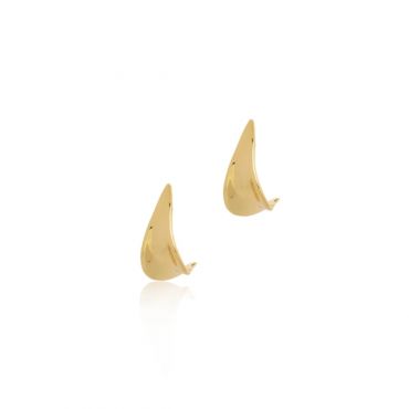 Seek + Find Grow Leaf Gold Earring - Gold