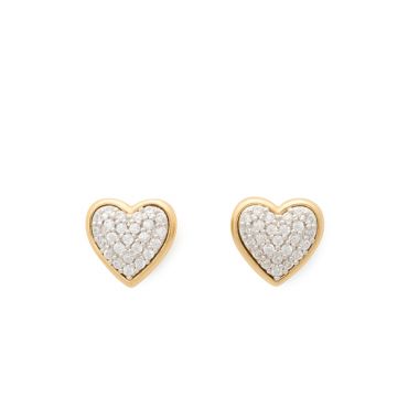 Kate Spade New York Gold Pavé All My Heart Stud Earrings - Gold