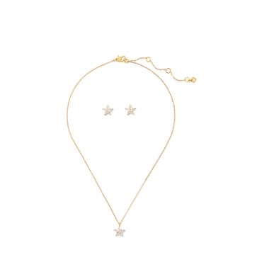 Kate Spade New York Gold Stars Necklace + Stud Set - Gold