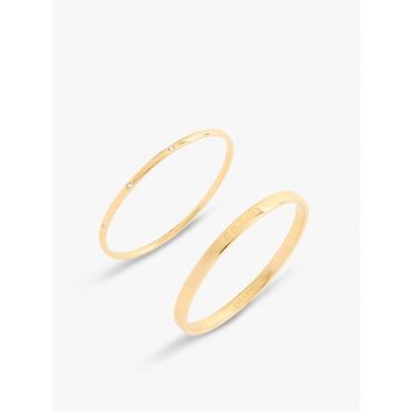 Coach Gold Boxed Bangles Set of Two - Gold