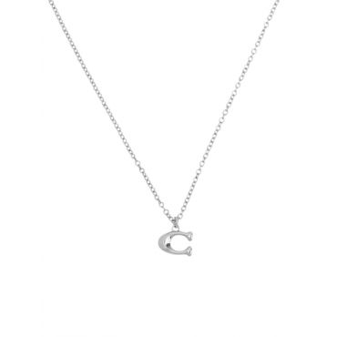 Coach Silver C Starter Necklace