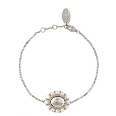 Vivienne Westwood Silver Amaya Halo Pearl Bracelet - Silver