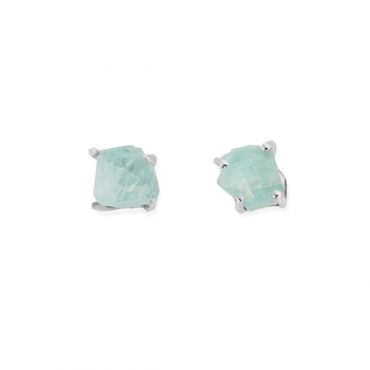 ChloBo Silver Harmony Amazonite Studs - Silver