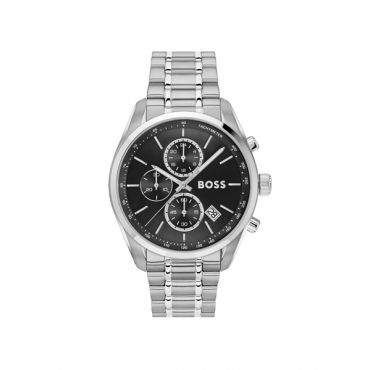Boss Silver Black Grand Prix 44 Watch