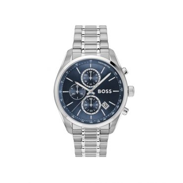 Boss Silver Blue Grand Prix 44 Watch