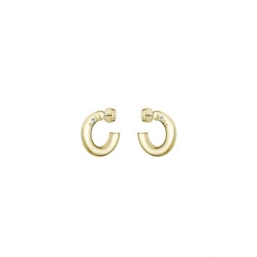 Boss Gold Live Hoop Earrings