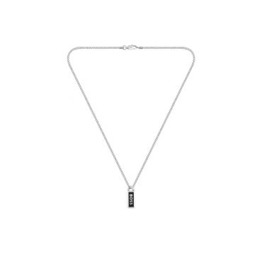 Boss Silver Kassy Emblem Necklace