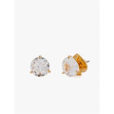 Kate Spade New York Gold Tri Prong Crystal Studs - Gold