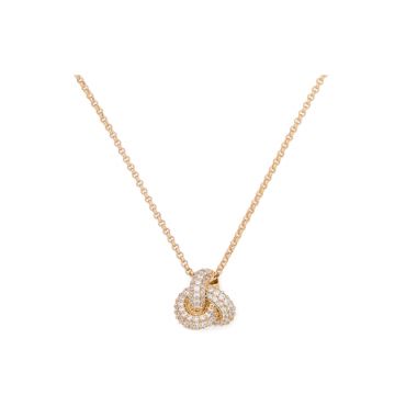 Kate Spade New York Gold Knot Pavé Necklace - Gold