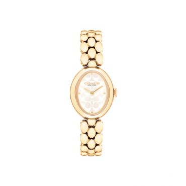 Coach Gold Sammy Oval Bracelet Watch - Gold
