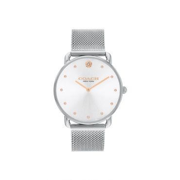 Coach Silver Elliot Mesh Watch - Silver