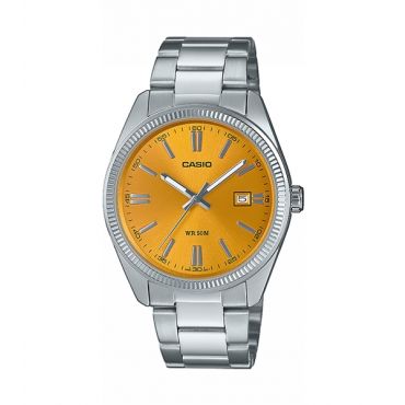 Casio MTP Yellow Dial Watch MTP-1302PD-9AVEF