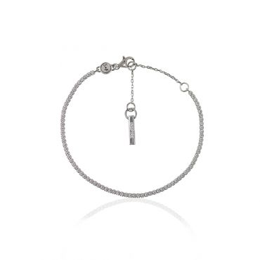 Seek + Find Inspire Silver Tennis Bracelet - Silver