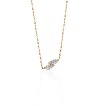 Seek + Find Filled With Light Gold Necklace - Gold