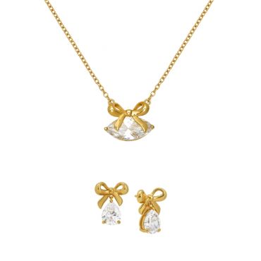 Amelia Scott Gold Amelia Bow Crystal Gift Set - Gold