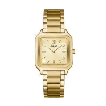 CLUSE Gold Gracieuse Sunray Textured Watch - Gold