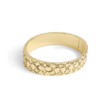 Coach Gold Quilted Bangle - Gold