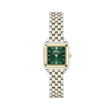 Boss Mae Petite Two-Tone Green Watch
