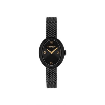 Coach Black Sammy Oval Mesh Watch - Black