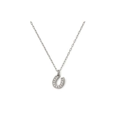 Kate Spade New York Silver Gifting Lucky You Horseshoe CZ Necklace - 41cm