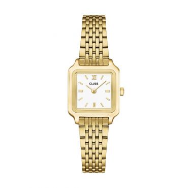 CLUSE Gold Gracieuse Mini White Watch - Gold