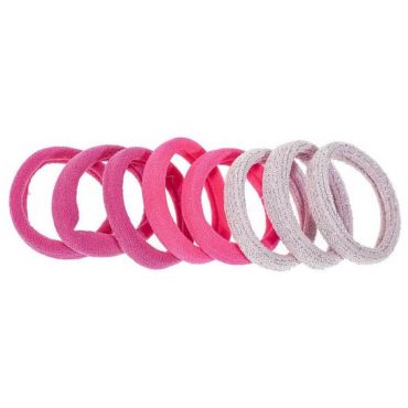 Lot de 8 petits élastiques roses Stella Green