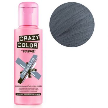 Coloration semi-permanente gris graphite CRAZY COLOR 100ML