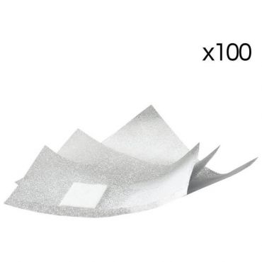 100 feuillettes aluminium pour dépose semi-permanent Sibel