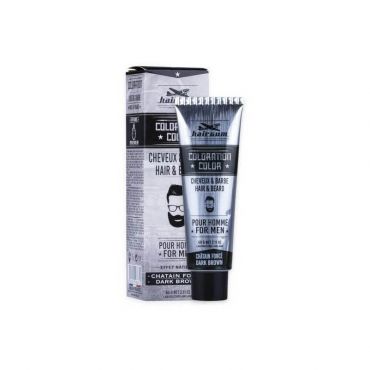 Coloration Cheveux & Barbe Châtain foncé N°3 Hairgum 60ml