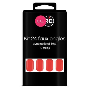 Boîte de 24 tips faux-ongles Grenadine Beauty Coiffure