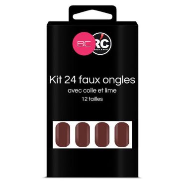 Boîte de 24 tips faux-ongles Tawny Port Beauty Coiffure