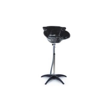 Bac de lavage portable noir avec pied