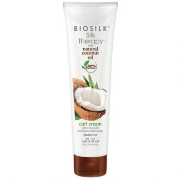 Crème boucles Silk Therapy Coconut Oil Biosilk 148ML