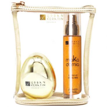 Trousse Huile pailletée Makadamia Urban Keratin