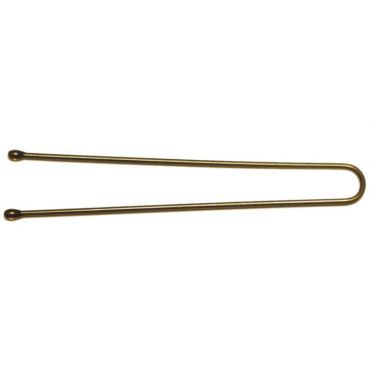 50 épingles droites perlées bronze 4.5cm