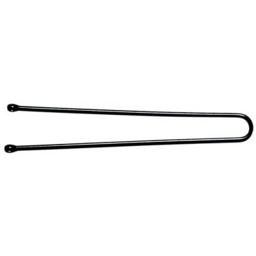50 épingles droites perlées noires 4.5cm