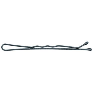 9 pinces ondulées grip noires 5cm