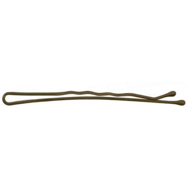 9 pinces ondulées grip châtain 7cm