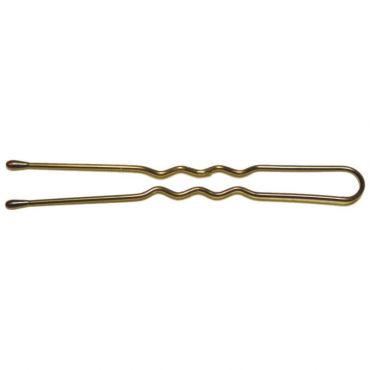 Boite 500g épingles ondulées perlées bronze 4.5cm