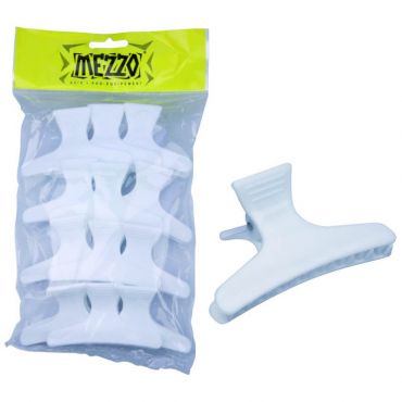 12 pinces super croco blanches eco 8cm