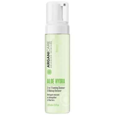 Lotion moussante et démaquillante pour le visage Arganicare 225 ml