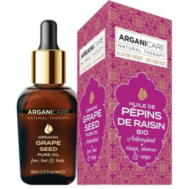 Huile de Pépins de Raisin Bio 3-1 Arganicare 30 ml