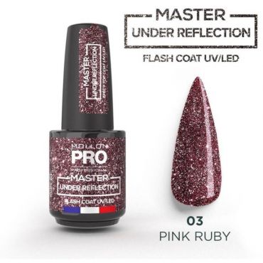 Vernis Semi-Permanent 03 pink ruby Under Reflection Mollon Pro 12ML