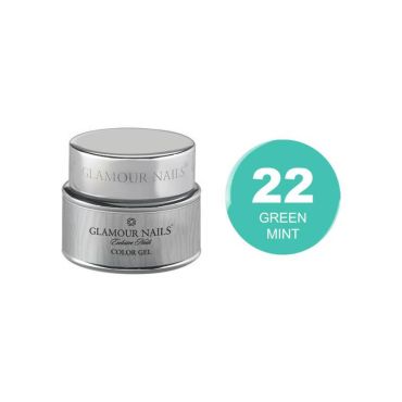 Gel couleur 22 green mint Glamour Nails 5ML