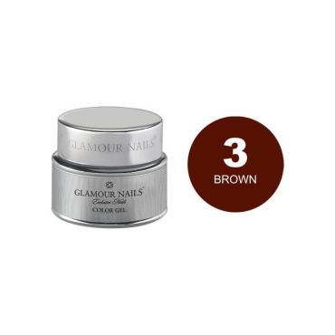 Gel couleur 3 brown Glamour Nails 5ML